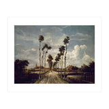 'The Avenue at Middelharnis', 1689, Oil on canvas, 103 x 141 cm. (Print Only) thumbnail