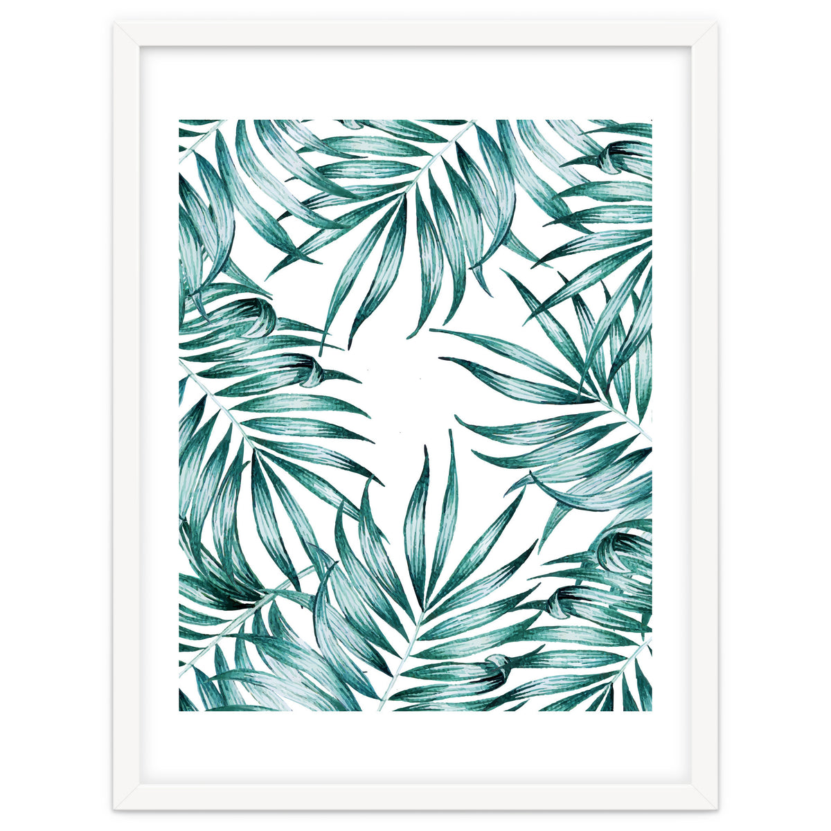 Island Life, Tropical Minimal Palm Vintage Illustration, Luxe Bohemian Botanical Nature Beachy