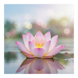 Ethereal Lotus Bloom: Serene Botanical Reflection (Print Only) thumbnail