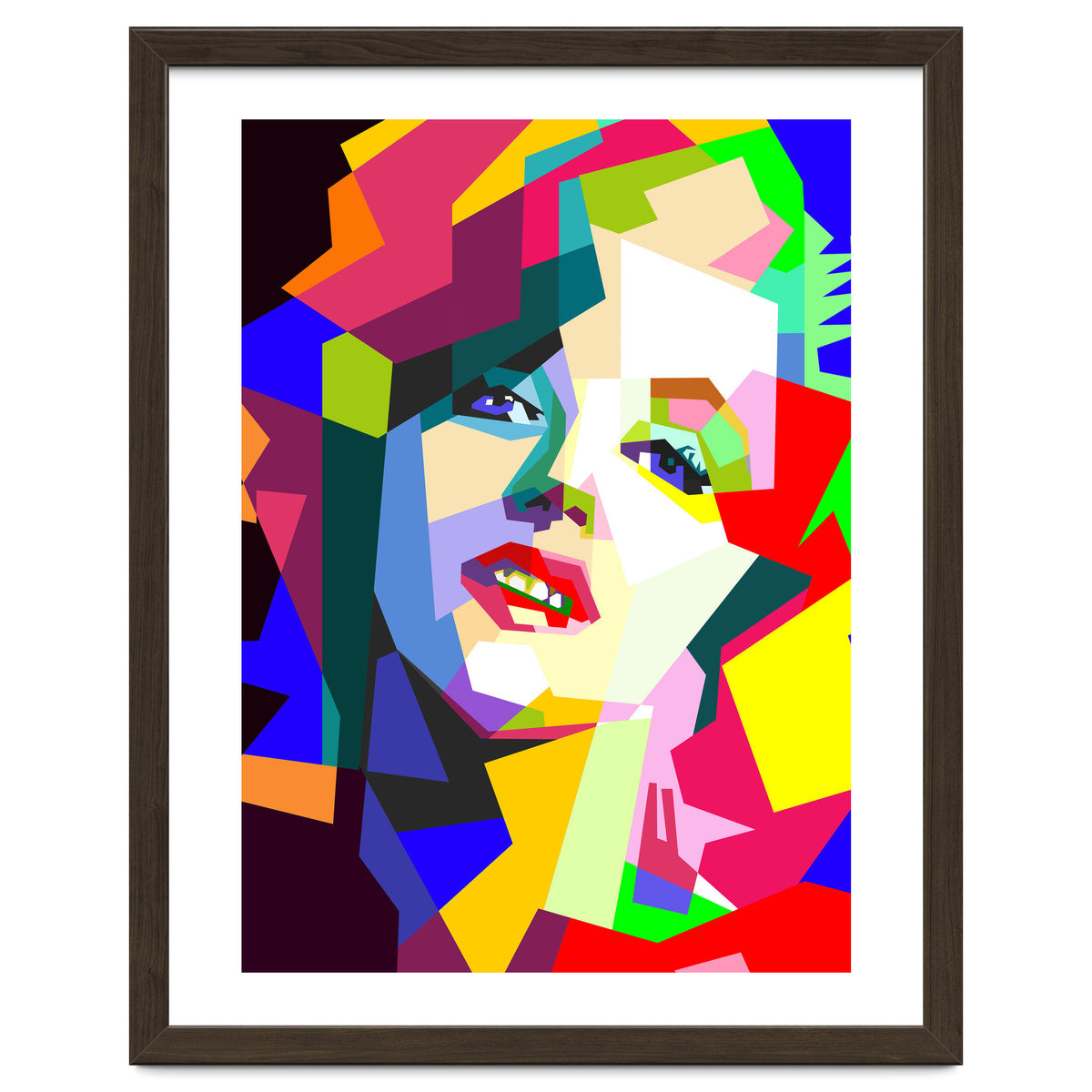 Hollywood Actress Monroe Pop Art WPAP Illustration