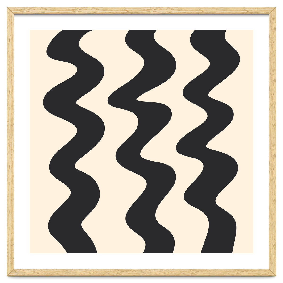 Squiggly Lines - monochrome