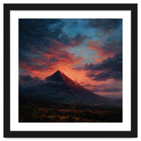 Majestic Mountain Peak at Sunset