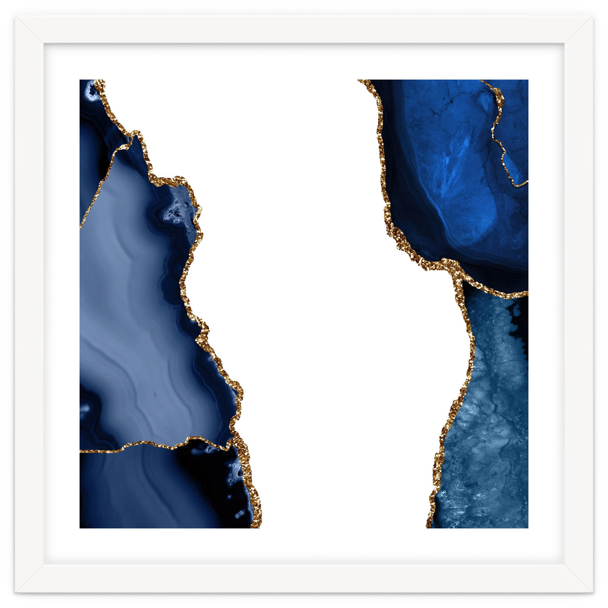 Navy & Gold Agate Texture 29