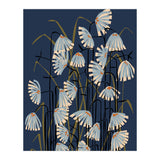 Linocut flower meadow blue (Print Only) thumbnail