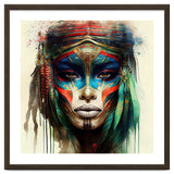 Turquoise Warrior Woman Portrait thumbnail