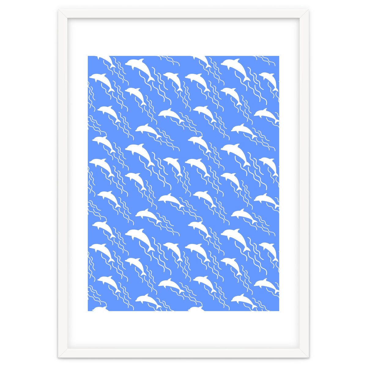 Swimming dolphins