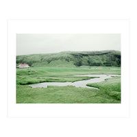 Pond and house in the middle of nowhere - Iceland  (Print Only)