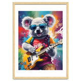 Koala Playing Guitar, Rock Graffiti thumbnail
