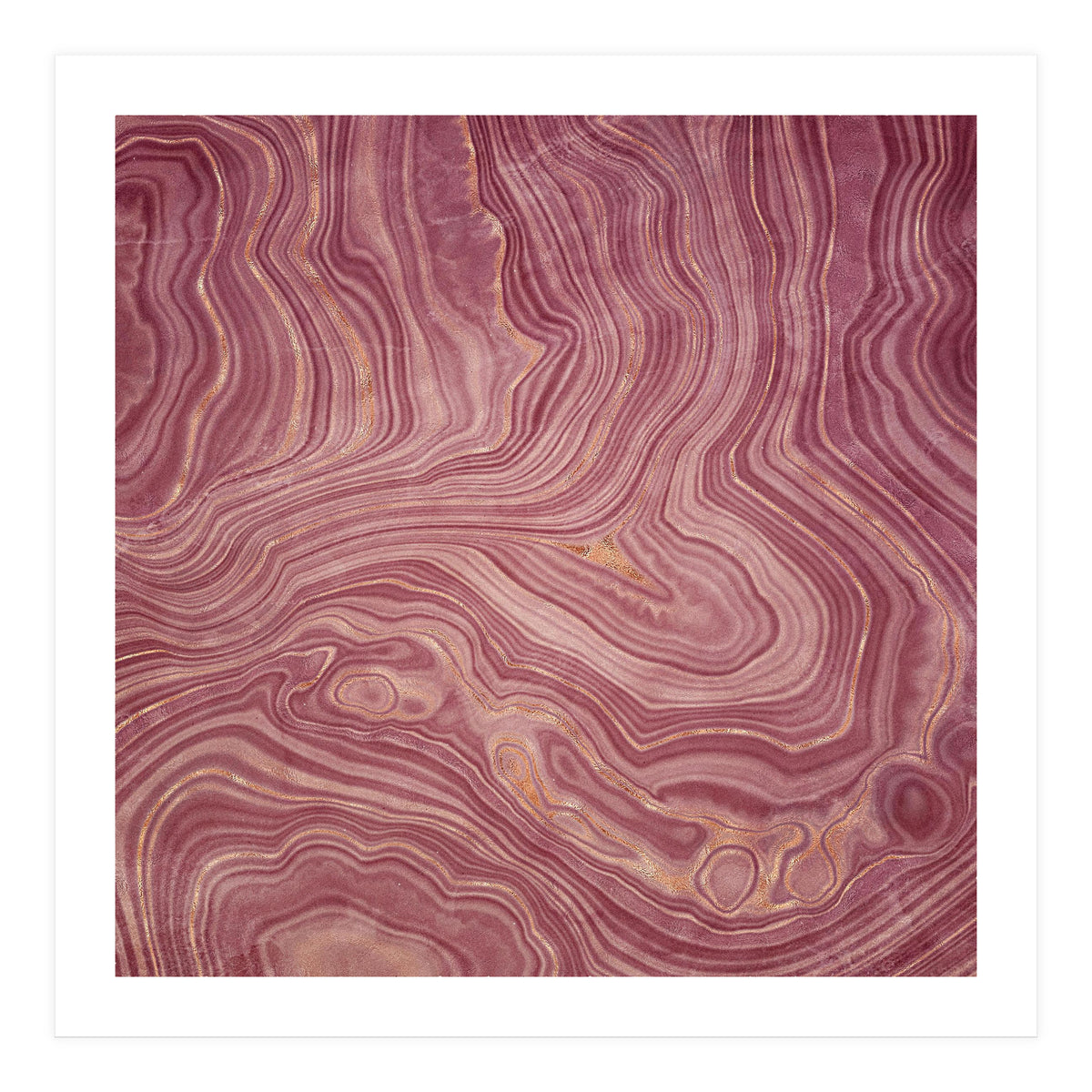 Pink Agate Texture 02  (Print Only)