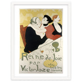 Henri de Toulouse-Lautrec: Poster for the novel Reine de joie, moeurs du demi-monde by Victor Joze. thumbnail