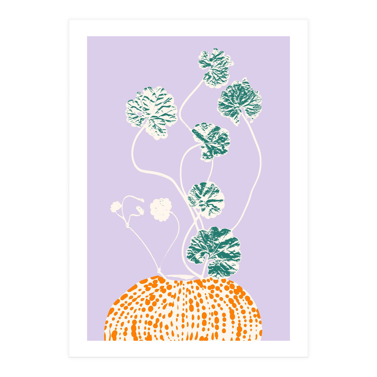 Plant based happyness Ajuga still life (Print Only)