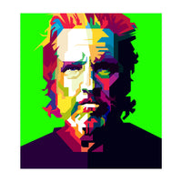 Jeff Bridges Hollywood Actor Pop Art WPAP (Print Only)