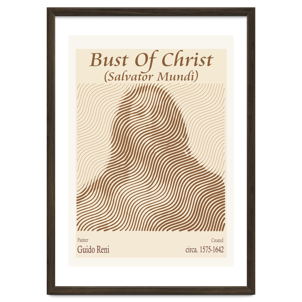 Bust Of Christ (salvator Mundi) – Guido Reni (italian, 1575 1642)
