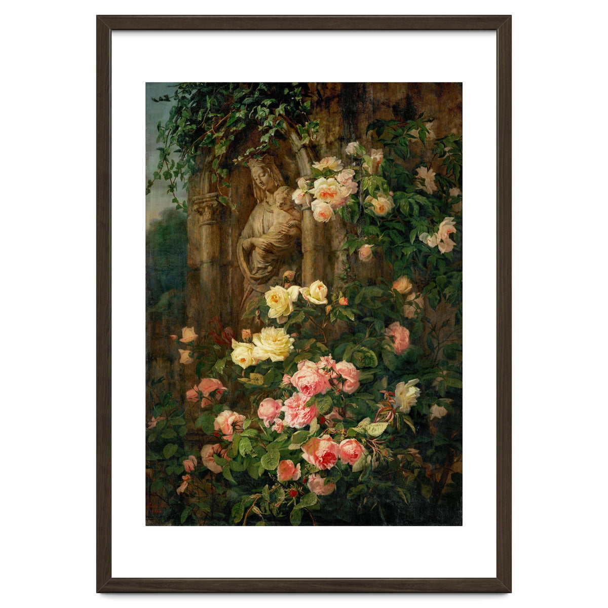 Le Benitier: Notre-Dame-des-Roses. 1850 Canvas, 127 x 90 cm.