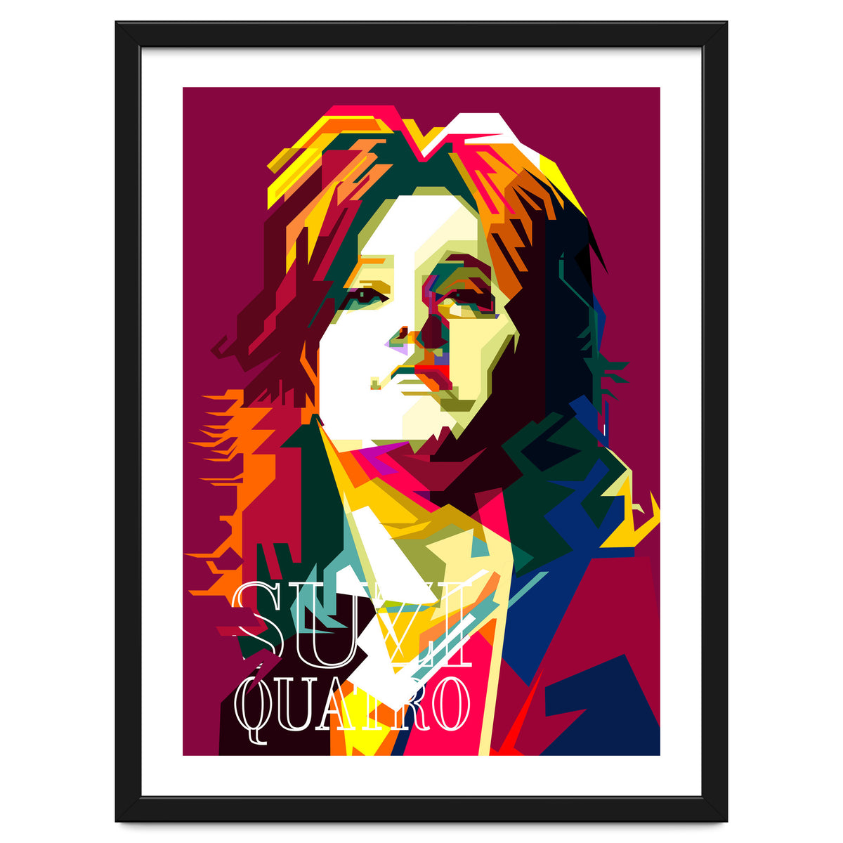Suzi Quatro Blues Singer Pop Art WPAP