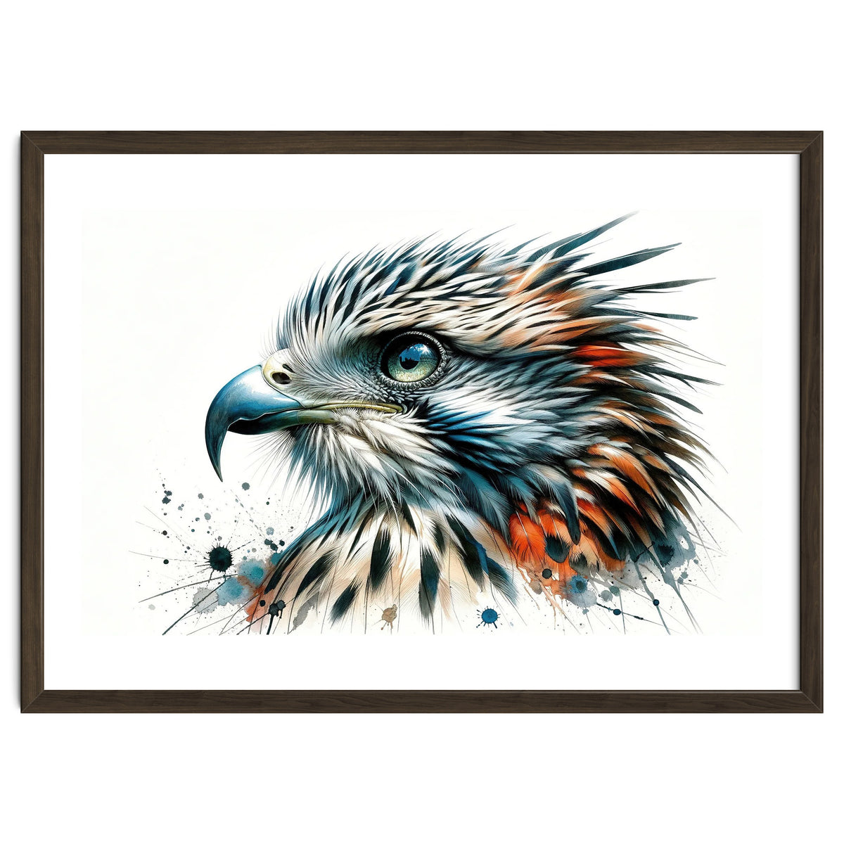 Vibrant Eagle Close Up Portrait
