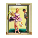 Pinup Sexy Girl Had Accident While Leaving The Elevator (Print Only) thumbnail