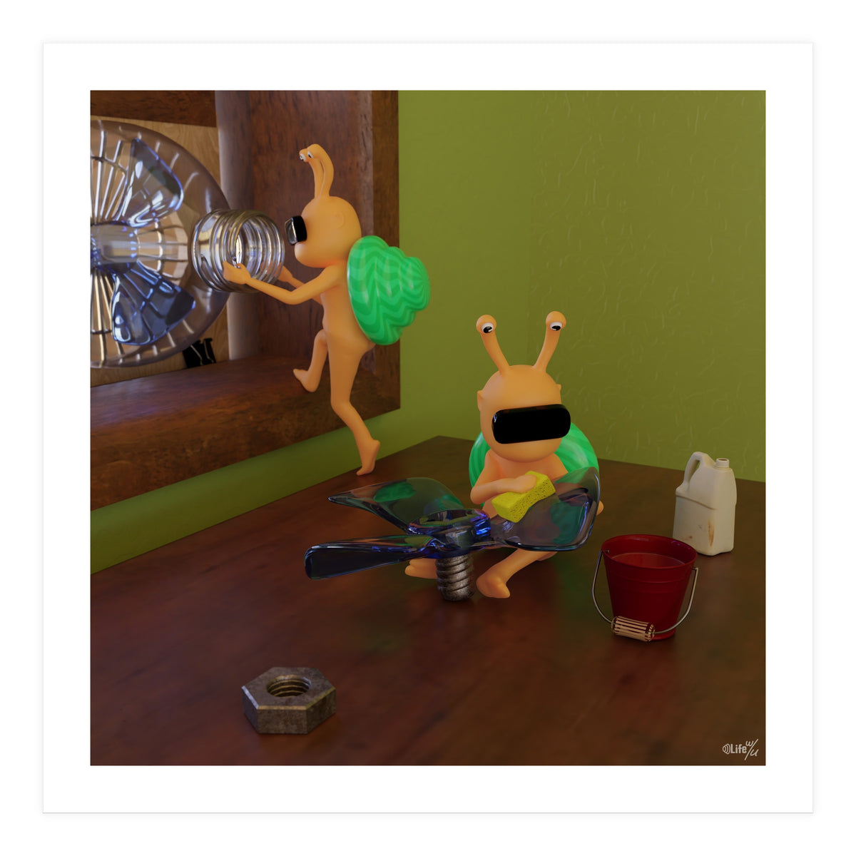 Sustainable Air Cooling System "wip" (Lwuba 036 Air Cooler 01) (Print Only)