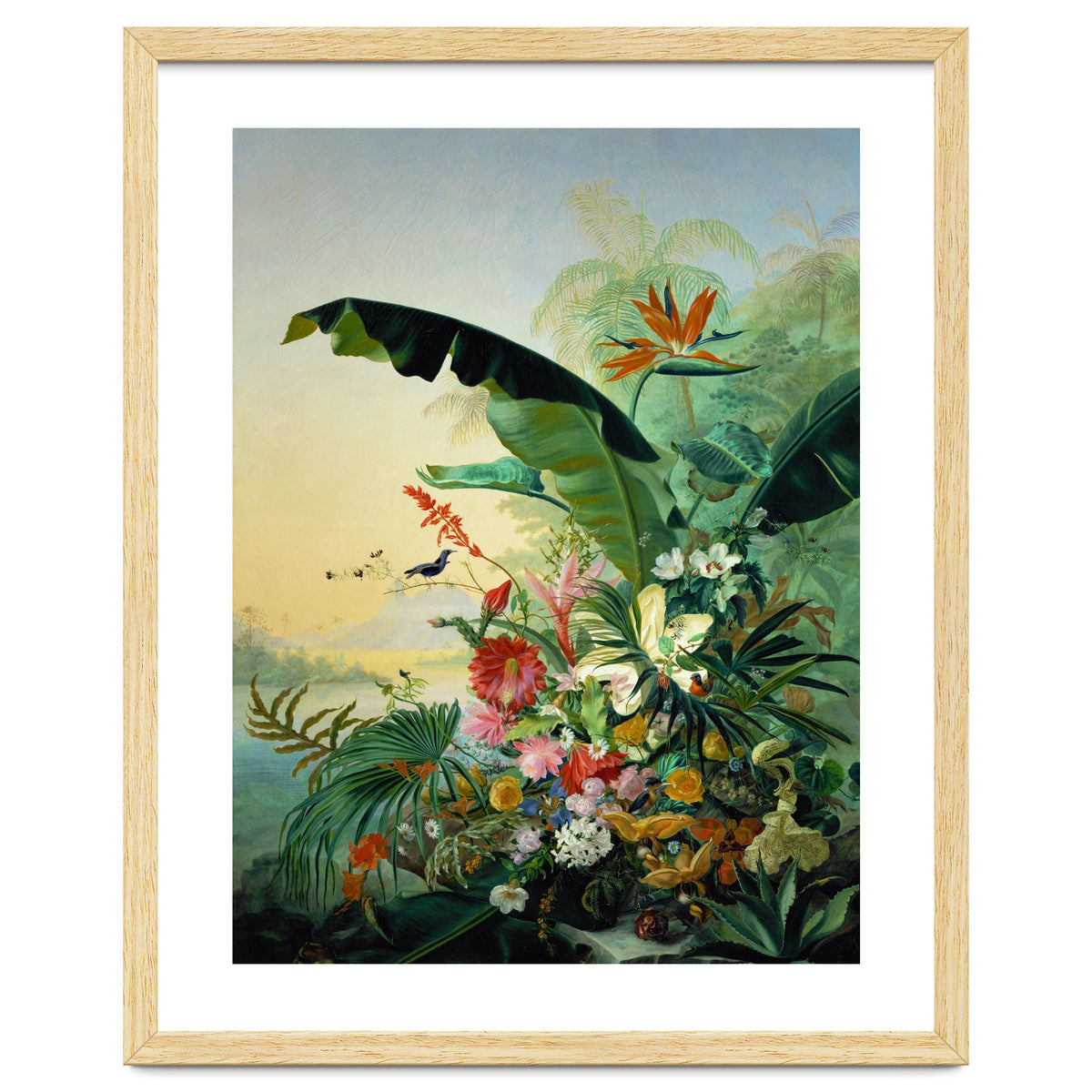 Fleurs exotique, 1836 Exotic flowers from tropical countries. Canvas, 162 x 121 cm.