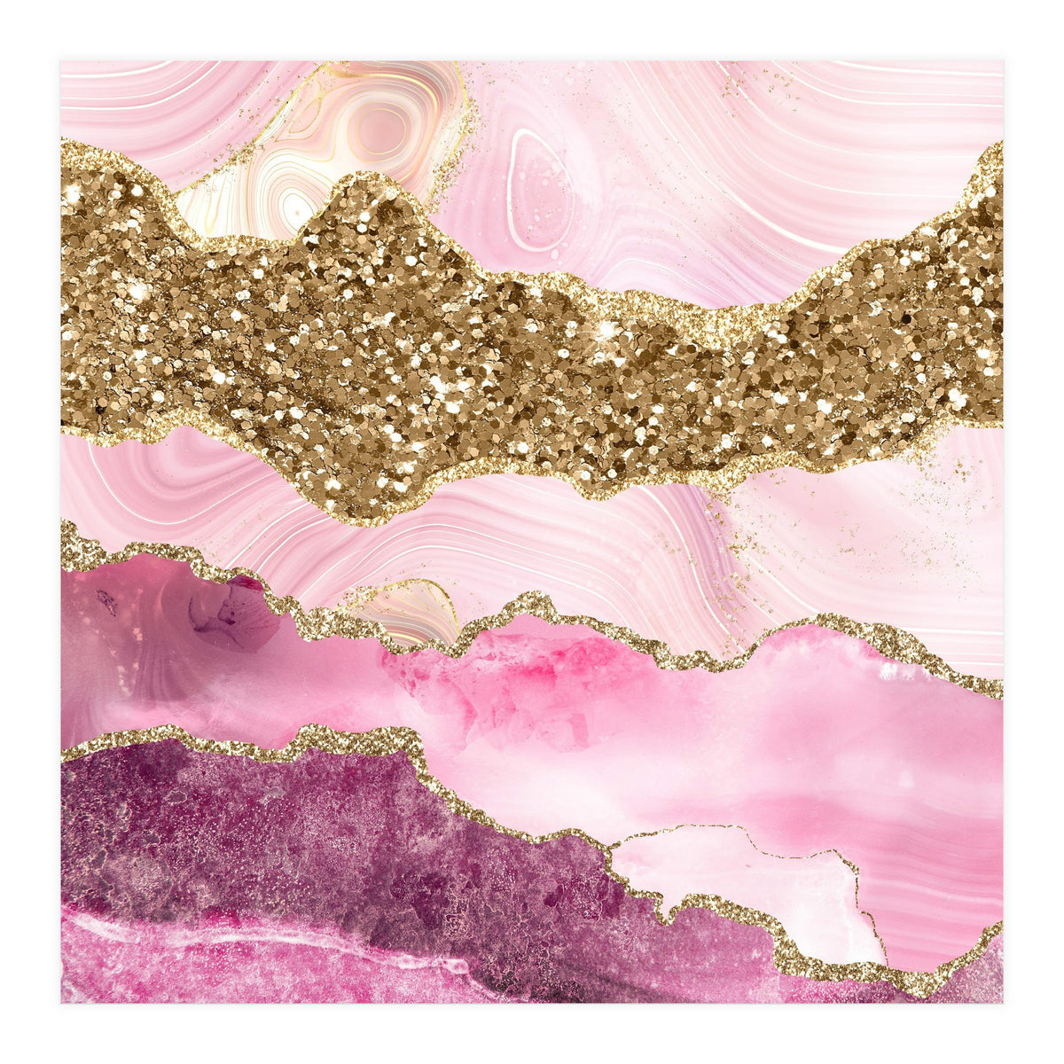 Agate Glitter Dazzle Texture 18  (Print Only)