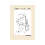 Girl With A Pearl Earring Johannes Vermeer Ascii Art (Print Only) thumbnail