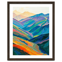 Abstract Mountain Landscape