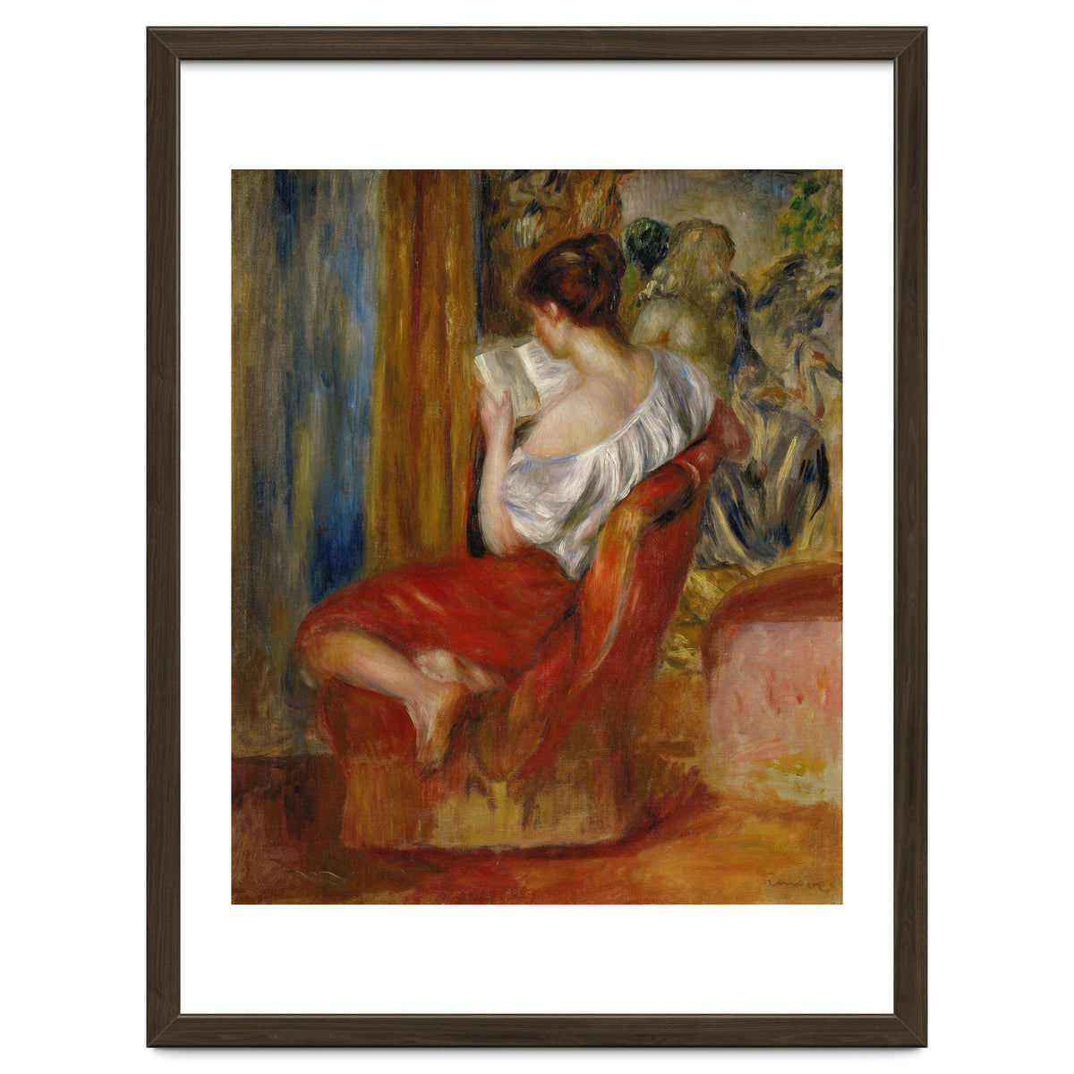 La liseuse-reading woman, around 1900. Oil on canvas, 56 x 46 cm.