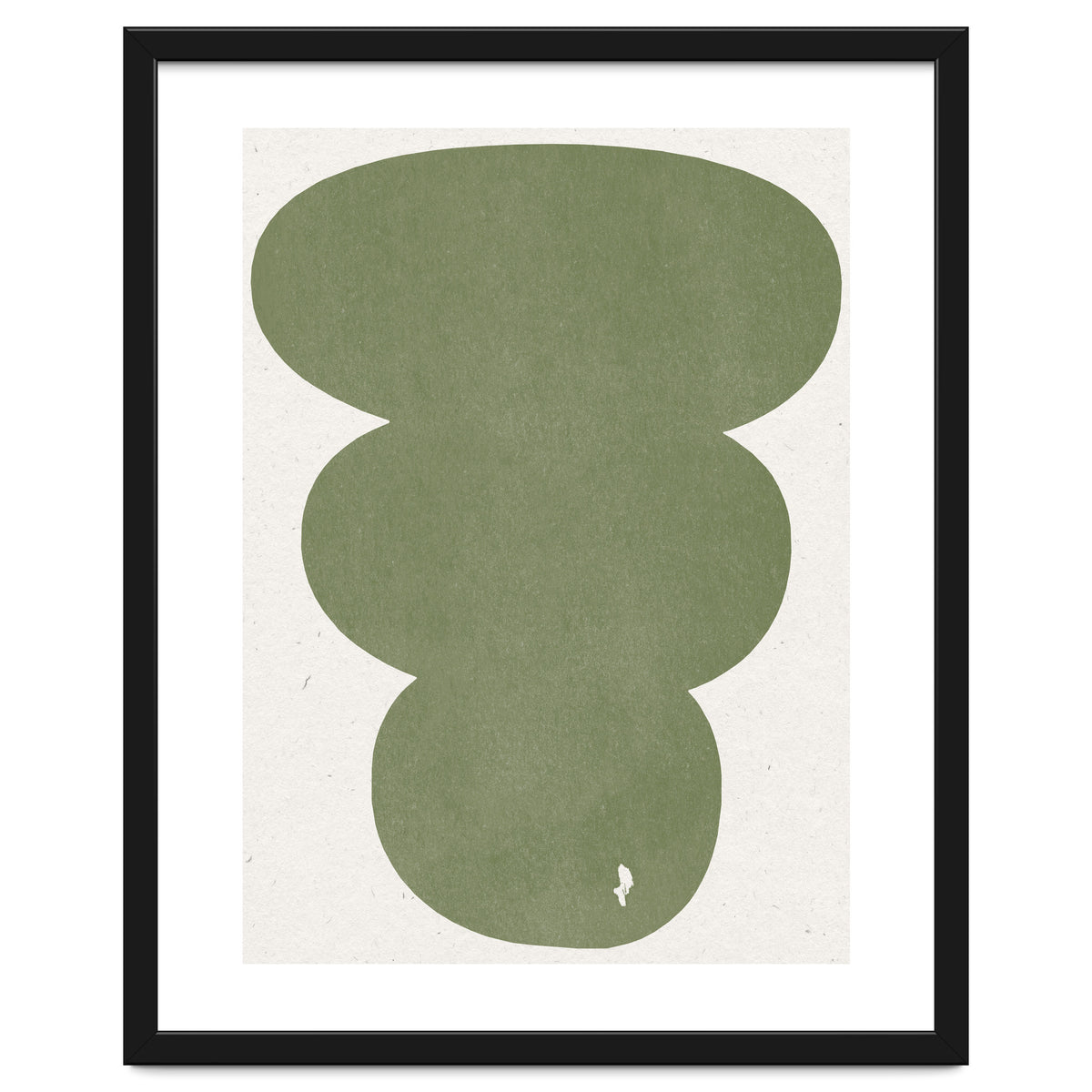 GREEN WATERCOLOR SHAPES NO.4