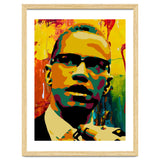 Malcolm X Colorful Abstract Art 2 thumbnail