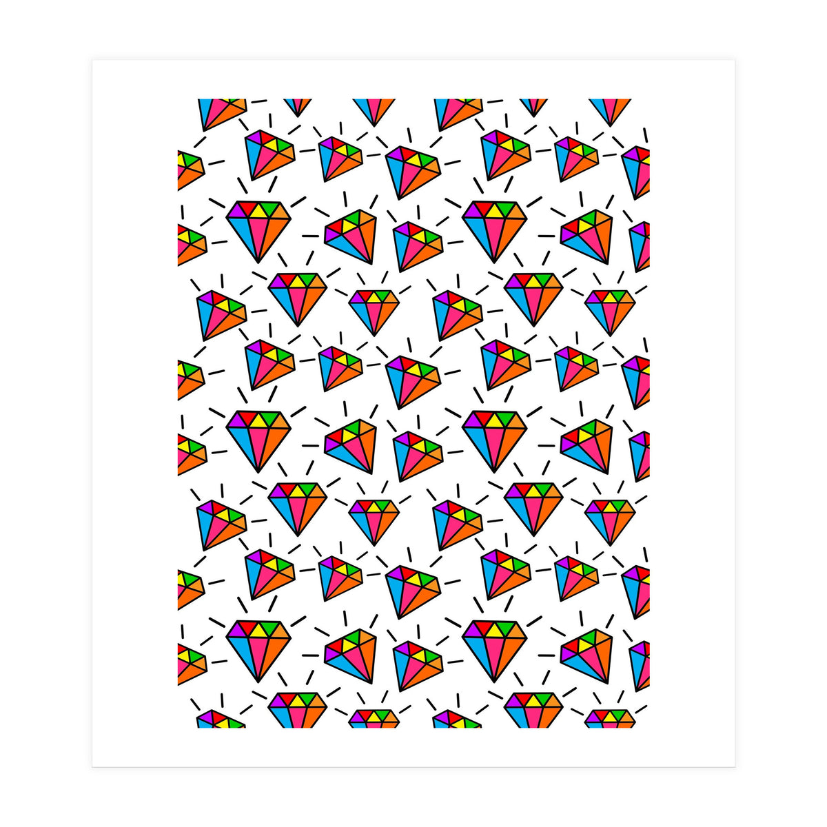 Cute diamonds pattern  (Print Only)