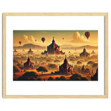 Vintage Bagan Poster, Myanmar thumbnail