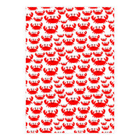 Red Crab Pattern  (Print Only)