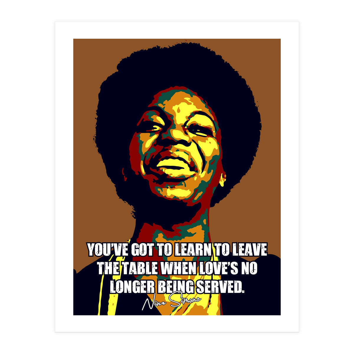 Nina Simone Music Legend (Print Only)