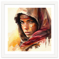 Watercolor Tuareg Woman #5