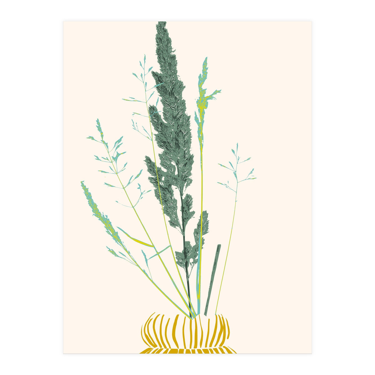 Plant based happyness Grasses 2 still life (Print Only)