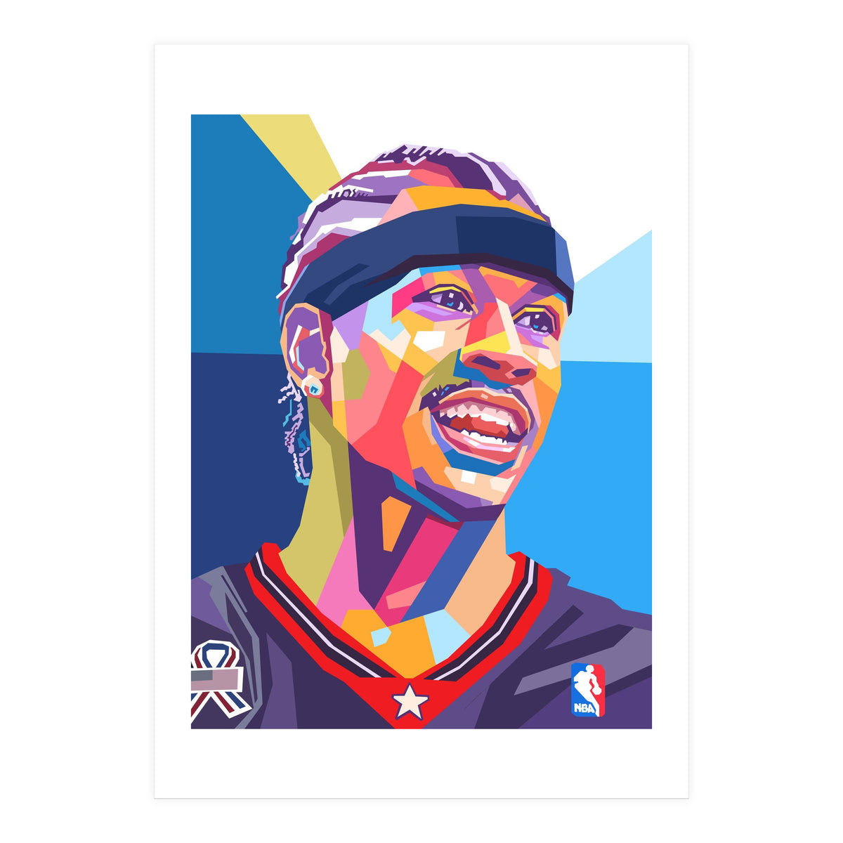 Allen Iverson pop art (Print Only)