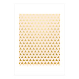 Blush + Gold Triangles #society6 #decor #buyart (Print Only) thumbnail