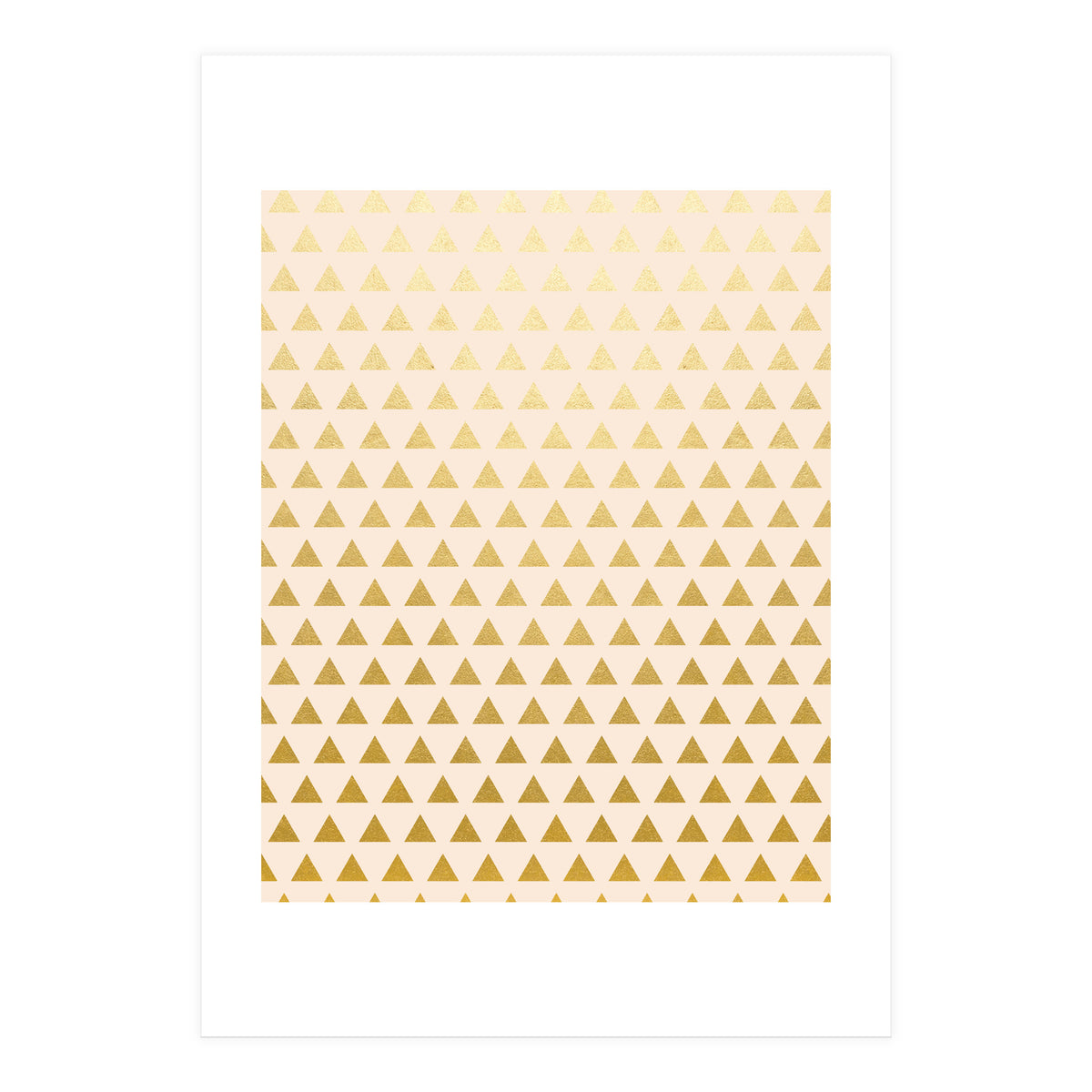 Blush + Gold Triangles #society6 #decor #buyart (Print Only)