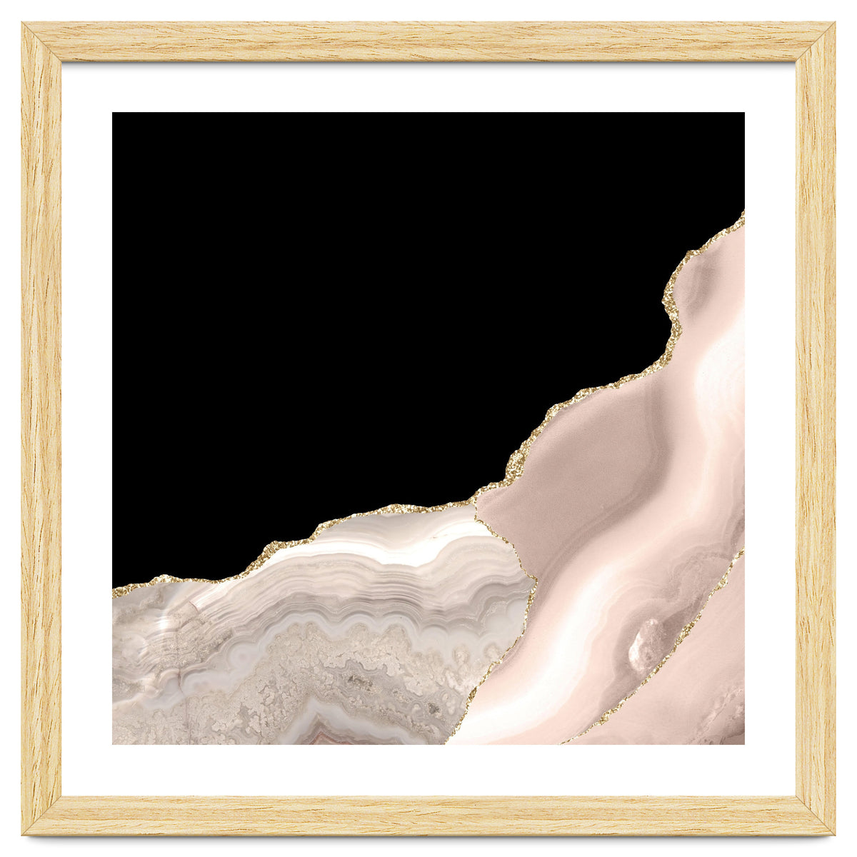 Ivory & Gold Agate Texture 04