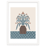 Earthy Modern Vase with Florals thumbnail