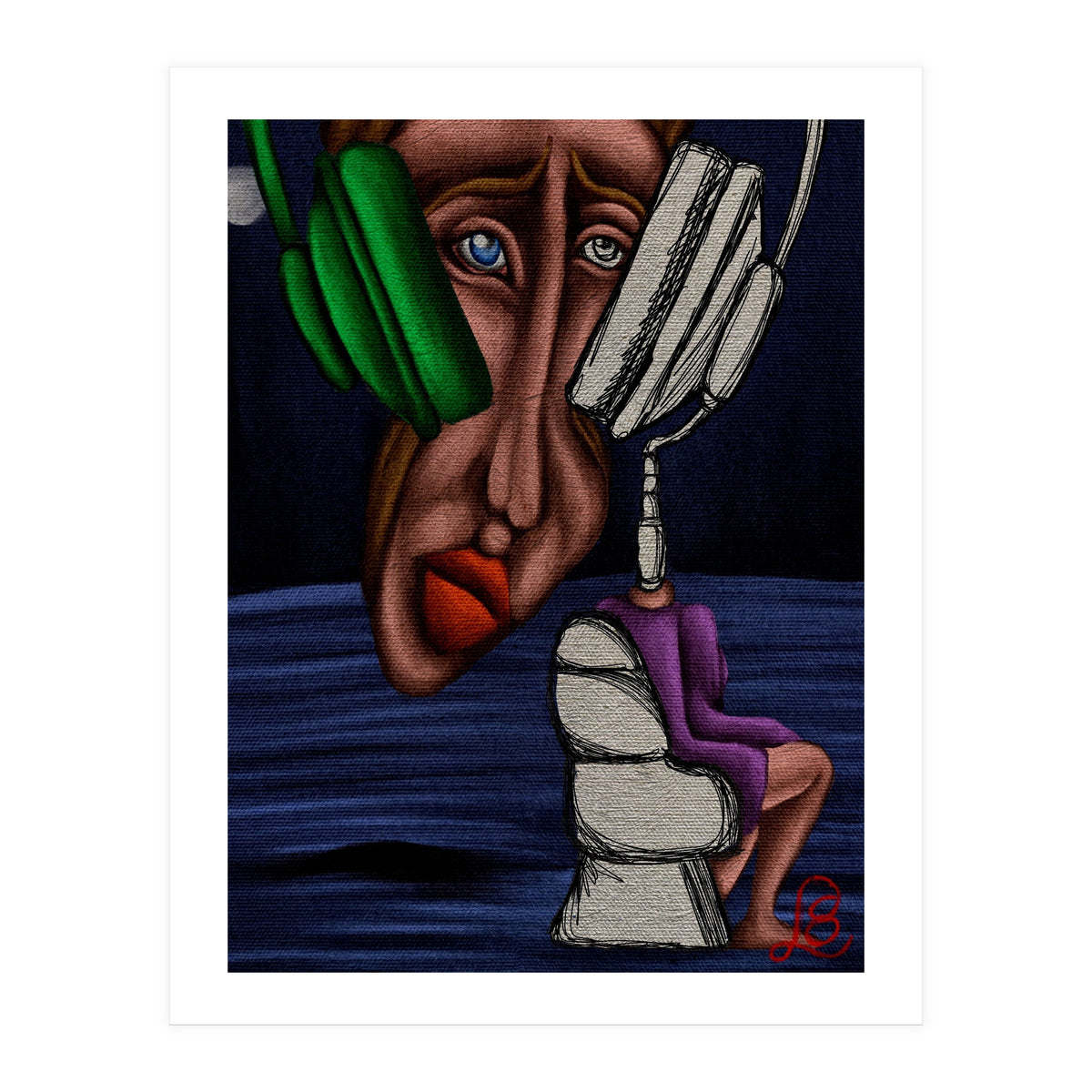 "i need to disconnect" (Print Only)