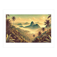 Vintage Brazil, Rio De Janeiro Tropics Poster (Print Only)