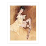 Late Portrait Of Sexy Pinup Secretary Woman (Print Only) thumbnail