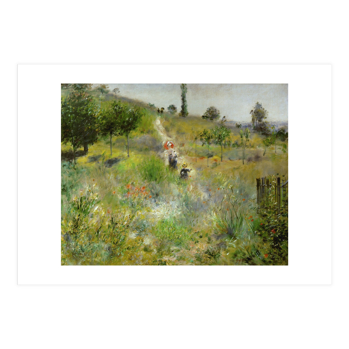 Chemin montant dans les hautes herbes. Oil on canvas (around 1875) 60 x 74 cm R. F. 2581. (Print Only)