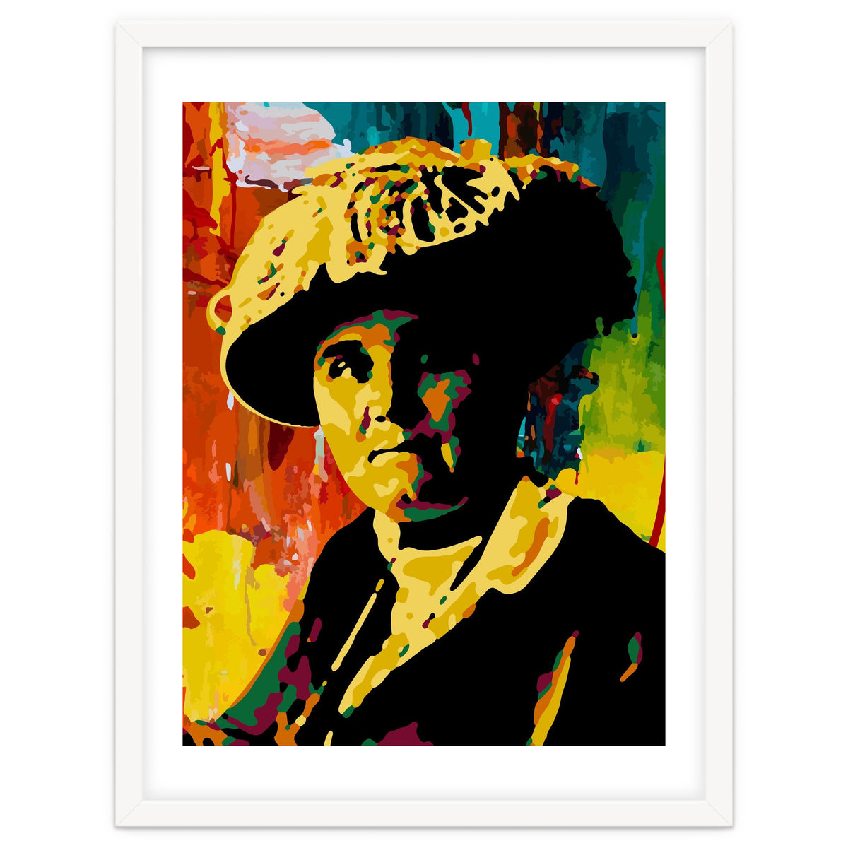 Jane Addams Colorful Abstract Art