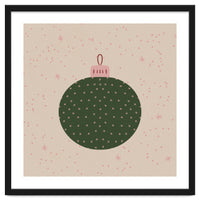 Christmas globe with snowflakes