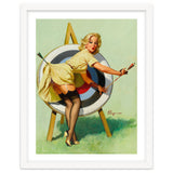 Pinup Sexy Girl On A Target thumbnail