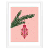 Christmas Globe with tree branch