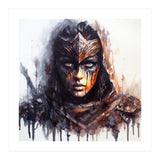 Armored Medieval Warrior Woman (Print Only) thumbnail