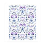 Bohemian Garden Blue Pattern (Print Only) thumbnail